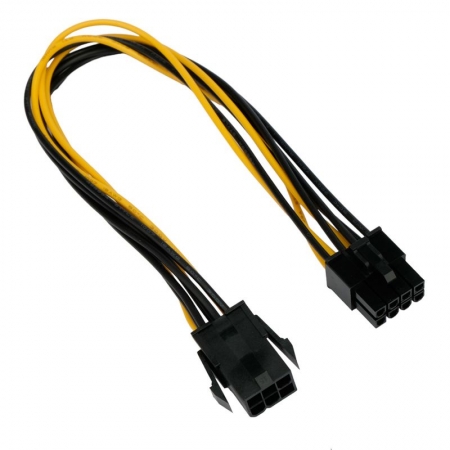     PCI-E 8pin - 6pin (m), 0.3 , Cablexpert (CC-PSU-68-30CM)