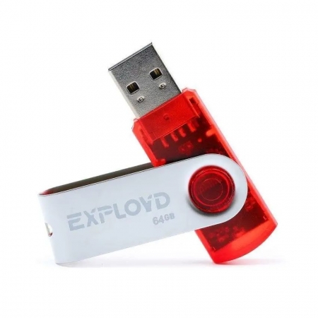 64Gb Exployd 530 Red USB 2.0 (EX064GB530-R)