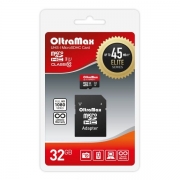  Micro SDHC 32Gb OltraMax Elite U1 +  SD (OM032GCSDHC10UHS-1-ElU1)