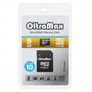   Micro SDHC 8Gb OltraMax Class 10 +  SD (OM008GCSDHC10-AD)