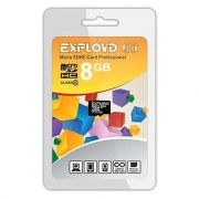   Micro SDHC 8Gb Exployd Class 10   (EX008GCSDHC10-W/A-AD)