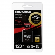   Micro SDXC 128Gb OltraMax Premium U3 +  SD (OM128GCSDXC10UHS-1-PrU3)