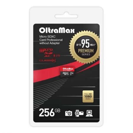   Micro SDXC 256Gb OltraMax Premium U3   (OM256GCSDXC10UHS-1-PrU3 w)