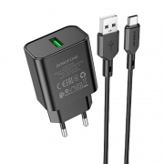   Borofone BA72A, QC3.0 3A USB +  Type C, 
