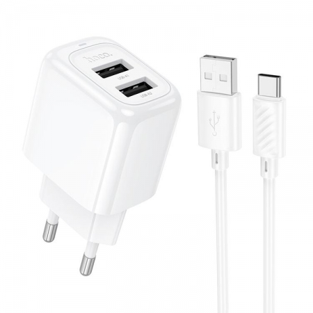   Hoco CS51A 2.4 2xUSB +  Type C, 