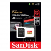   Micro SDHC 32Gb SanDisk Extreme U3 V30 A1 100/ +  SD (SDSQXAF-032G-GN6MA)