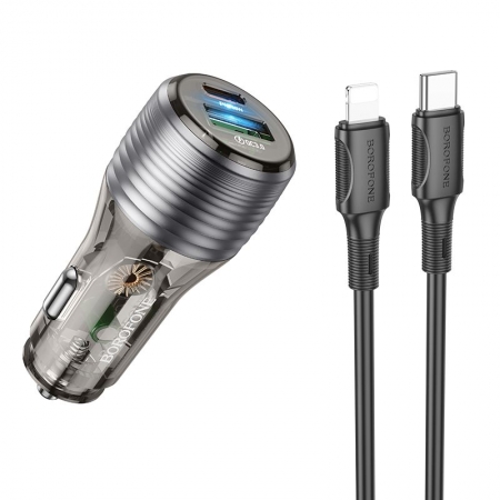    Borofone BZ30 QC3.0/PD, USB-A/C +  Type C - Lightning, 