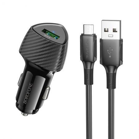    Borofone BZ31 QC3.0 18W, USB-A +  Micro USB, 