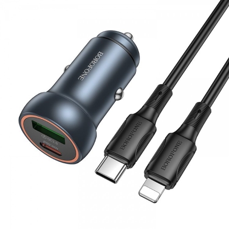    Borofone BZ32A QC3.0/PD, USB-A/C +  Type C - Lightning, 