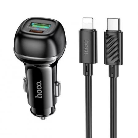    Hoco Z58A, QC3.0/PD30W, USB-A+C +  Type C - Lightning, 