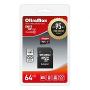   Micro SDXC 64Gb OltraMax Premium U3 +  SD (OM064GCSDXC10UHS-1-PrU3)