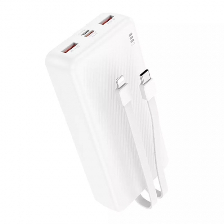   Borofone BJ57A, 20000 /, QC3.0/PD 20W, 2xUSB A+ C +  Type-C/8-pin, 
