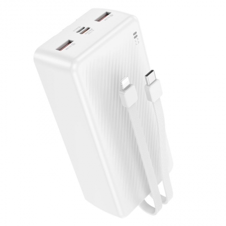   Borofone BJ57B, 30000 /, QC3.0/PD 20W, 2xUSB A+ C +  Type-C/8-pin, 