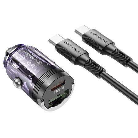    Borofone BZ29A QC3.0/PD36W, USB-A/C +  Type C, 