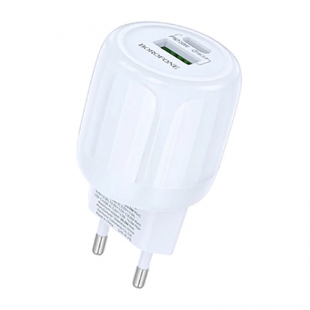   Borofone BA93A, QC3.0/PD 20W USB A+C, 