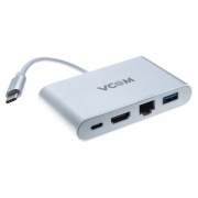 HUB VCOM CU455, 1xUSB3.0, HDMI, RJ45 1 /, PD,  Type C