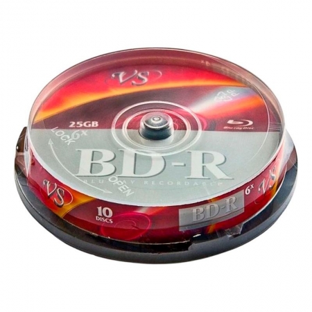  BD-R VS 25 Gb 6x, Cake Box, 10  (VSBDR6CB1002)