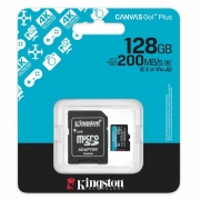   Micro SDXC 128Gb Kingston Canvas Go Plus U3 V30 A2 +  SD (SDCG4/128GB)