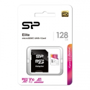  Micro SDXC 128Gb Silicon Power Elite U1 V10 A1 +  SD (SP128GBSTXBV1V20SP)
