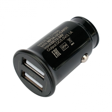    Cablexpert MP3A-UC-CAR21, 2.4A 2xUSB, 