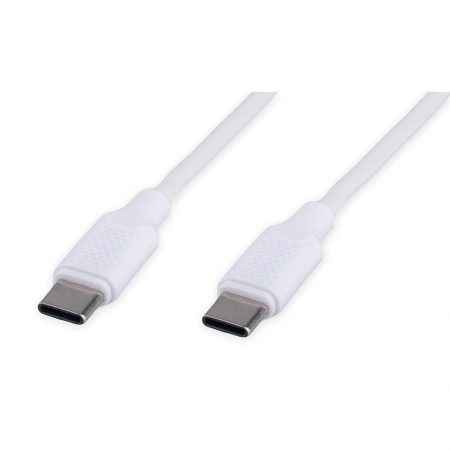 ������ USB 2.0 Type C M-M - 1 �, 60��, 3A, PD/QC3.0, �����, Cablexpert (CC-USB2-CMCM-60-1M-W)