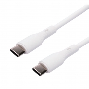  USB 2.0 Type C M-M - 1 , 65, 3A, PD/QC3.0, , Cablexpert (CC-USB2S-CMCM-1M-W)