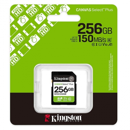   SDXC 256Gb Kingston Canvas Select Plus U1 V10 150 / (SDS3/256GB)