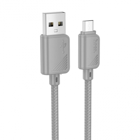 ������ USB 2.0 - Micro USB, 1 �, 2.4A, �����, ������, Hoco X113