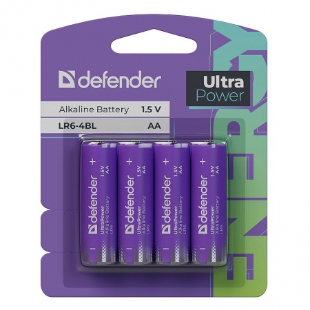  AA Defender UltraPower LR6-BL4 Alkaline, 4 ,  (56035)