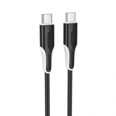 ������ USB 2.0 Type C M-M - 1 �, 60��, 3A, PD/QC3.0, ������, Borofone BX119
