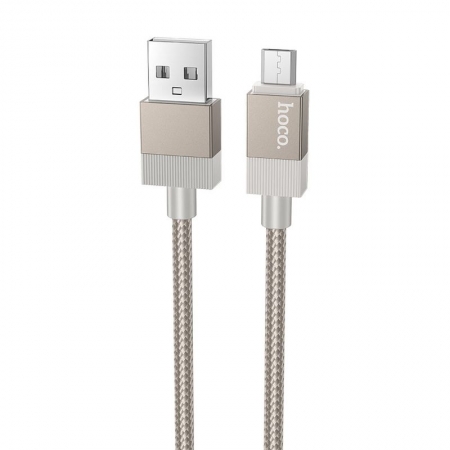 ������ USB 2.0 - Micro USB, 1 �, 2.4A, ����������, ������,  Hoco X110