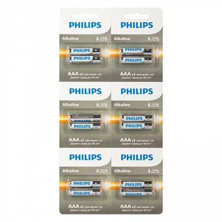  AAA Philips Alkaline LR03, 12,  