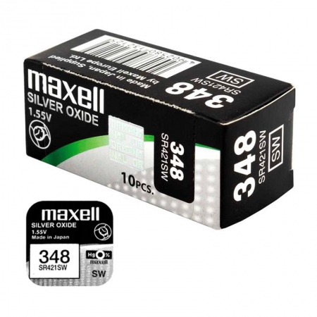  Maxell SR421SW 348 1.55V, 10 , 