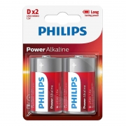 ��������� D Philips Power Alkaline LR20, 2��, �������