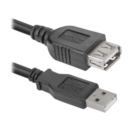 ������ ���������� USB 2.0 Am=>Af - 5 �, ������, Defender (87454)