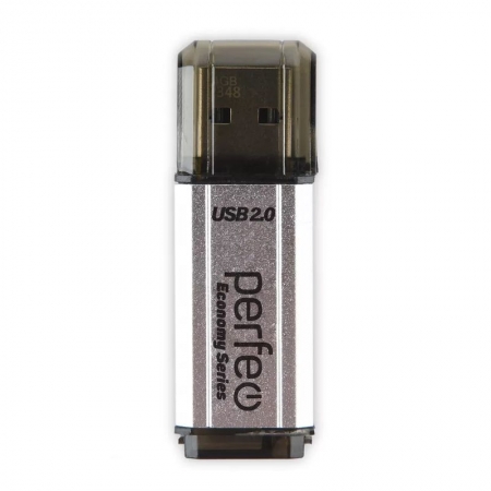 32Gb Perfeo E02 Silver Economy Series USB 2.0 (PF-E02S032ES)