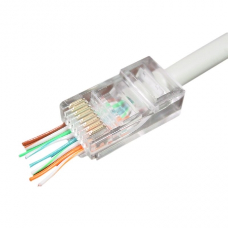 ����� RJ-45 8p8c CAT 5e, 100 ��, ��������, �����. 6 ������, Cablexpert (LC-PTU-01/100)