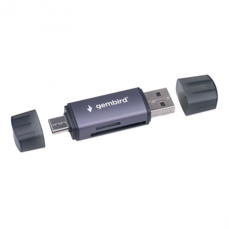 ����-����� ������� USB Gembird FD2-MSD-6, SD/MicroSD, ��������, Type C/USB
