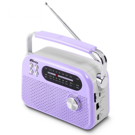 ������������� Ritmix RPR-045 Lavender, FM/AM/SW, Bluetooth, MP3