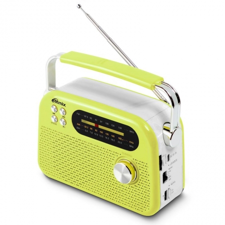 ������������� Ritmix RPR-045 Lemon, FM/AM/SW, Bluetooth, MP3