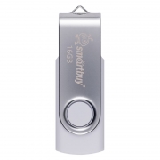 16Gb Smartbuy Twist White/Silver USB2.0 (SB016GB2TWW)