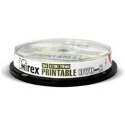  DVD-R Mirex 4,7 Gb 16x Printable, Cake Box, 10 (UL130028A1L)