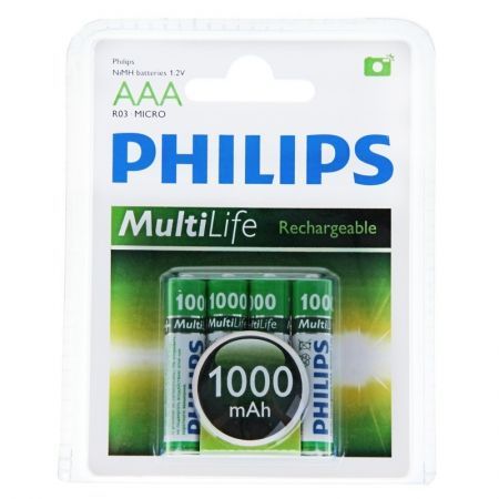  AAA PHILIPS HR03-4BL 1000/ Ni-Mh, 4, 