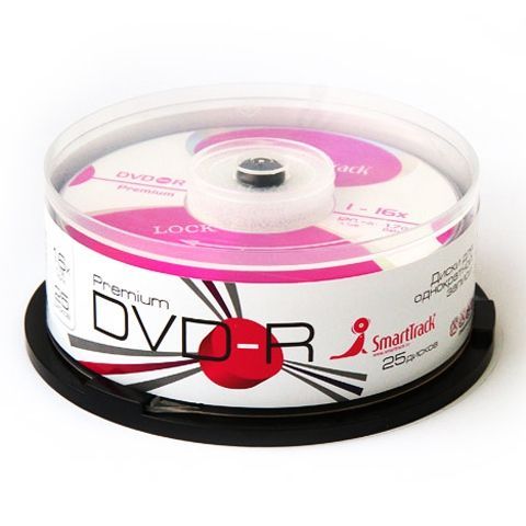  DVD-R SmartTrack 4,7 Gb 16x, Cake Box, 25 (ST000251)