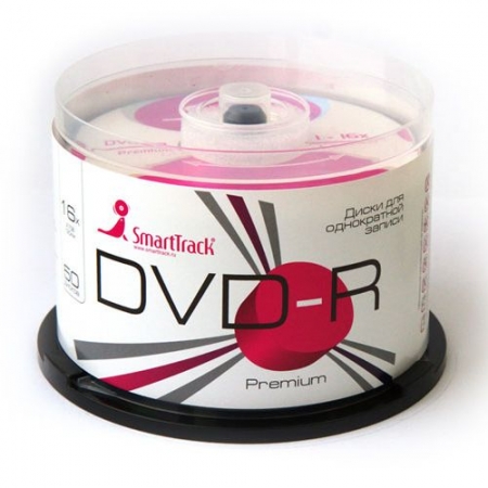  DVD-R SmartTrack 4,7 Gb 16x, Cake Box, 50 (ST000252)