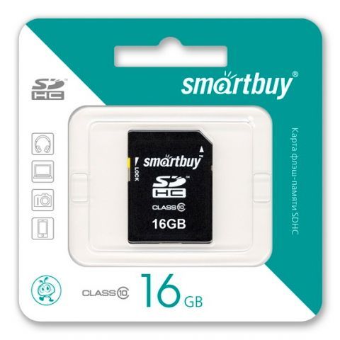   SDHC 16Gb Smartbuy Class 10 (SB16GBSDHCCL10)