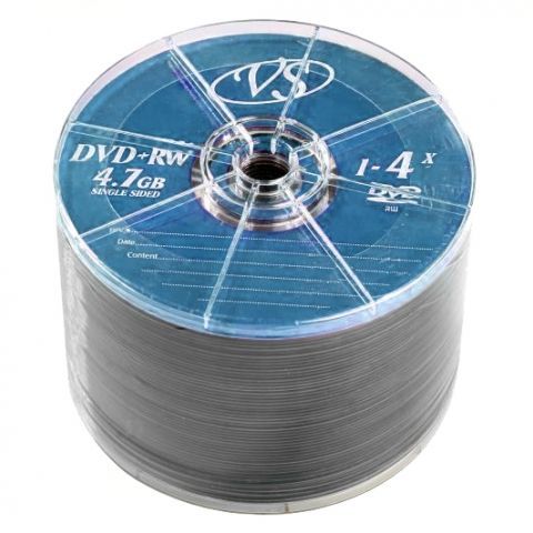  DVD+RW VS 4,7 Gb 4x, Bulk 50  (VSDVDPRWB5001)